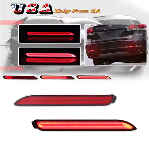 For Toyota RAV4 Camry Rear Light Kit Reflector Fog Lamp Bumper Brake Red for Lexus IS-F GX470 RX300 