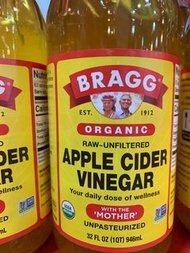 現貨✅美國Bragg Apple cider vinegar 946ml 蘋果醋 舒緩濕疹皮膚痕癢 開稀洗澡