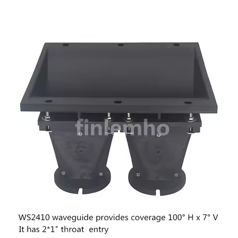 1PC Line Array DJ Speaker Horn Flare 2x1 Tweeter For 44.4mm Voice Coil HiFi Home Theater Professiona