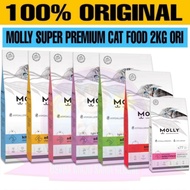 MOLLY CAT FOOD 2KG ORI DAN REPACK 2KG