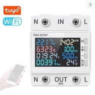 ✨PH Spot✨ Tuya WiFi 8in1 Power Meter Color Screen 2P Multi-function AC Energy Meter Mobilephone Remo