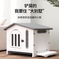 HOT Dog House Indoor And Outdoor Kennel For All Seasons Plastic Dog House Dog Cage Home Villa Pet Be