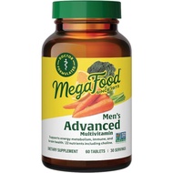 MegaFood Men's Advanced Multivitamin for Men - Doctor -Formulated - Choline, Vitamin B12, Vitamin D,