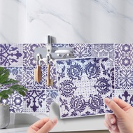 ET164 Mosaic Tile Sticker Antique Tile Self-Adhesive Tile Sticker Retro Wall Sticker Waterproof Remo