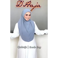 Qadeeja smokey Grey by Dhaja Tudung Sarung