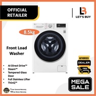 LG 8.5kg Front Load Washer with AI Direct Drive™ and Steam™ FV1285S4W