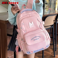 School Backpack 46cm Large Capacity for Students Waterproof Nylon Bag