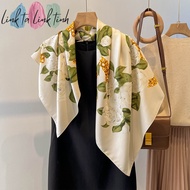 Square Silk Scarf 90x90cm - PREMIUM 90cm Square Silk Bandana Scarf - BEAUTIFUL 90x90 Turban Bikini W