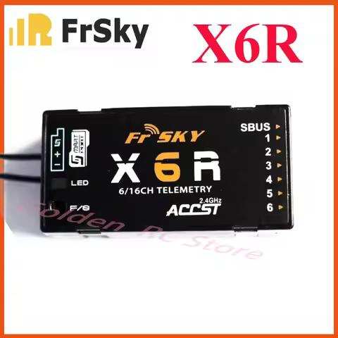FrSky X6R 2.4G 16CH SBUS RC Receiver PCB Antenna Smart Port Data Return for Open TX Taranis X9D Jump