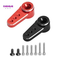 2Pcs Metal 15T Servo Arm Servo Horn Fit  ES08MA II Servo for  SCX24 1/24 RC Crawler Car Parts,Red + 