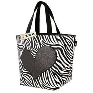 日雜-S『 Think Bee 』 寶石をちりばめたようなシンクビ-! ( 斑馬紋按鈕Tote bag ) ($30，$100元4個) 2