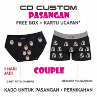Boxr_Id Boxer Custom Couple Photo Couple Underwear Couple Photo Anniversary