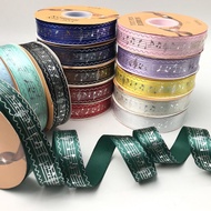 1YARD - MUSIC RIBBON/ MUSIC RIBBON MUSIC NOT MOTIFsatin