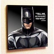 Batman Ben Affleck Marvel Dc Framed Poster Pop Art for Decor with Motivational Quotes Printed