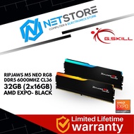 G.SKILL Ripjaws M5 Neo RGB DDR5-6000 CL36-36-36-96 32GB (2x16GB) AMD EXPO - Black - F5-6000J3636F16G