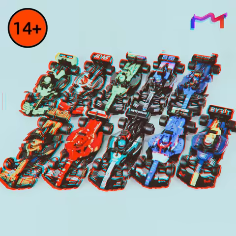 New Speed Racing Car Building Blocks Brick Toys Christmas Gift 66802 77242 77243 77244 77245 77246 7