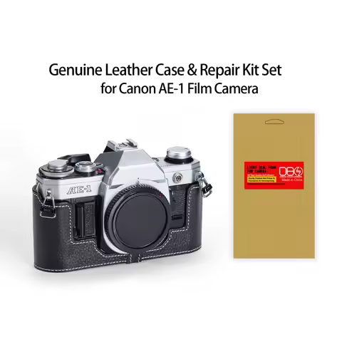 For Canon AE-1 A-1 AE1 A1 Case Kit Genuine Leather Camera Half Case Bag Light Proof Seal Foam Sponge