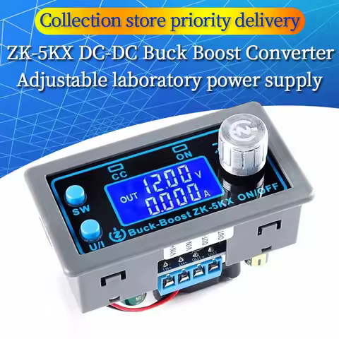 ZK-5KX DC DC Buck Boost Converter CC CV 0.6-36V 5A 5V 6V 12V 24V 80W Power Module Adjustable Regulat