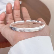 Best Sellers❤ JF Cat's Eye Bracelet 999 Silver Bracelet Shiny Cat's Eye 999 Sterling Silver Bracelet