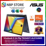 Asus Vivobook S 14 Flip TN3402Y-ALZ318WS 14'' WUXGA Touch Laptop Quiet Blue