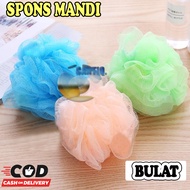 Icantiq 1PC Spon Mandi PENDEK / GAGANG PANJANG Karet Busa Spons Mandi Bath Sponge Shower Puff Busa M
