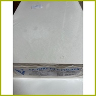 ☪ ● ▖ 🅷 1ream 100pc Victory File Folder 14 points 250 gsm short long with puncher Holes