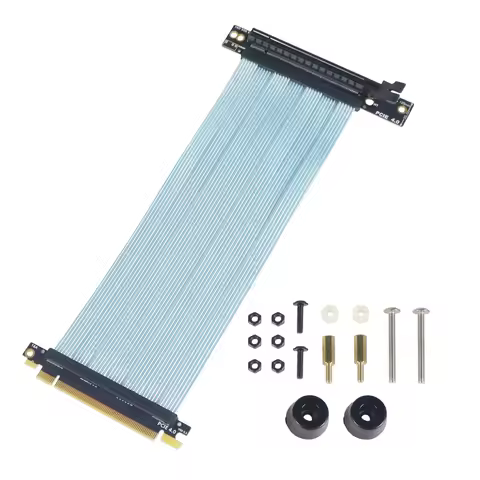 PCIe 4.0 X16 Riser Cable for NZXT H1 270° Reverse Right Angle for PHANTEKS 217e Chassis Graphics Car