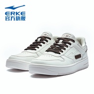 ERKE comfortable casual shoes street sports shoes men's Chunchen microcrystalline white/black