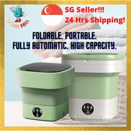 Foldable Portable Washing Machine Fully Automatic High Capacity Mini Washer 8L 12L BabyClothes Socks