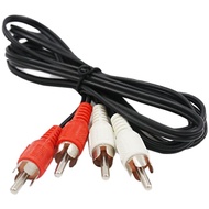 ((High Point Stage Audio) AV Signal Cable Red White Two-Color Plum Blossom Cable Two-to-Two Video av