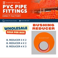 Wholesale Bushing Reducer PVC Orange Pipe Fittings 2" 3" 4" for Sanitary Pipe