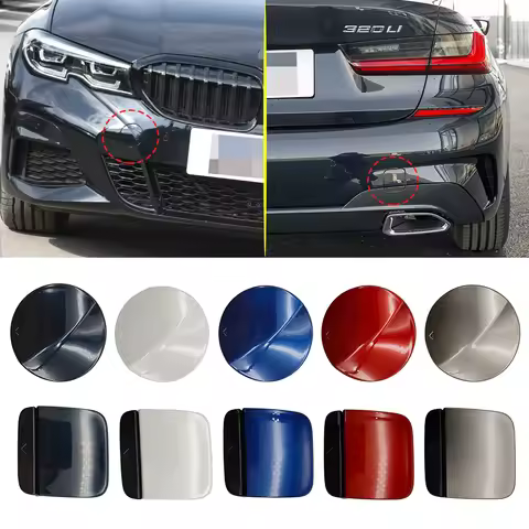For BMW G20 M Sport Model Car Front Rear Bumper Tow Hook Cover Cap Black For BMW 3 Series 320 328 33