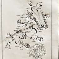 New Damper Chain B Hyundai H1 Diesel Type Engine A1 A2 Original Code Az37