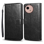 Flip Phone Case For Sharp Aquos wish4 SH-52E wish 4 Case Wallet PU Leather Cover