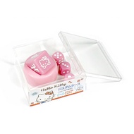Hello Kitty Wind Indicator 23mm and Three Pink Dices 14mm Set Mahjong Assessories