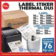 Thermal Sticker Barcode Thermal Label Thermal Roll A6 Rusfet DUS