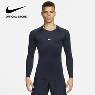 Nike Dri-FIT Men's Pro Tight Long-Sleeve Fitness Top - Obsidian