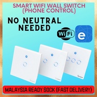 Ewelink Sonoff Wall Switch 1/2/3 gang WiFi smart control (without neutral)