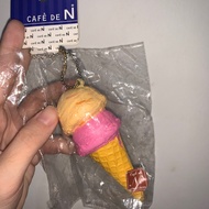Squishy keychain cafe de n ice cream cone