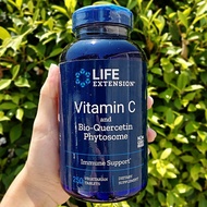 วิตามินซี และ ไบโอ-เควอซิติน Vitamin C and Bio-Quercetin Phytosome 60 or 250 Veg Tablets (Life Extension®)