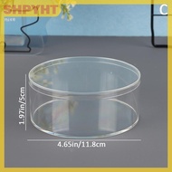 SHPYHT 1Pc Acrylic Candy Box Transparent Plastic Round Cake Dessert Box Chocolate Wedding Party Favo