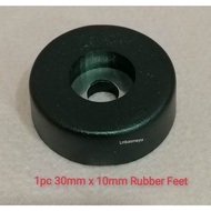 30x10mm Speaker Box Rubber feet Flat Speaker Cabinet Rubber Bumpers Black (1pc only )