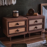 Retro Desktop Japanese Style Storage Wooden B & B Drawer Style Decoration Sundries Living Room Jewel