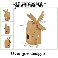 🎄New Christmas Designs ♡ [LOCAL SELLER] DIY cardboard animals &amp; vehicles 🐶 2 paintbrush + 12 colors |gift ideas