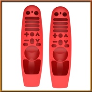 [V E C K] 2X Protective Silicone Case Washable Suitable for Amazon LG AN-MR600 AN-MR650 AN-MR18BA AN-MR19BA Remote Control Red