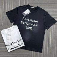 Acne Studios Unisex Loose-Fit T-Shirt - Classic Logo Print | Pure Cotton Breathable | Summer 2026