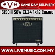 EVH 5150III 50W EL34 1x12 Combo Tube Guitar Amplifier, Black