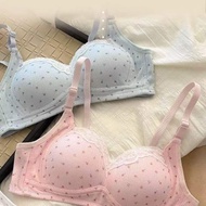 Ladies' Wireless Lace Bra - Breathable & Comfortable, Size 32-38B