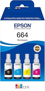 Epson 664 Original Multi Ink Bottles by Amazon Dash Replenishment Ready ECOTANK