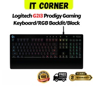 Logitech G213 Prodigy Gaming Keyboard/RGB Backlit/Black